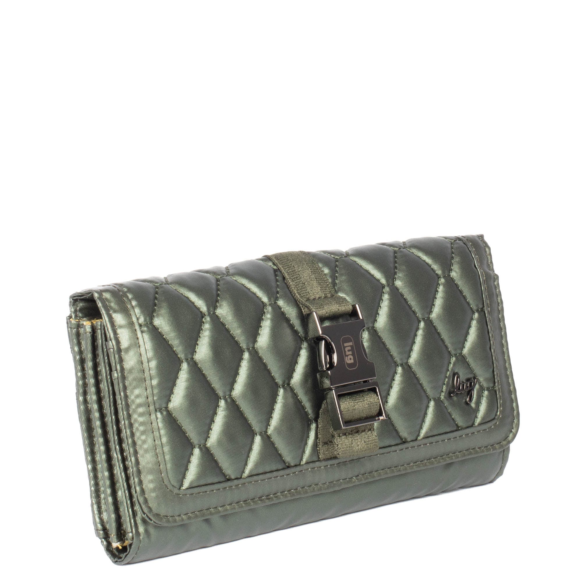 Throttle RFID Wallet - METALLIC OLIVE - Throttle_MetallicOlive_02